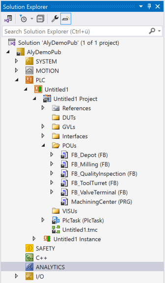 Recording data from the machine 1: