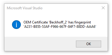 File Fingerprint der OEM-Zertifikatsdatei ermitteln 4: