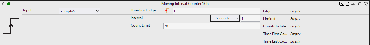 Moving Interval Counter 1Ch 1: