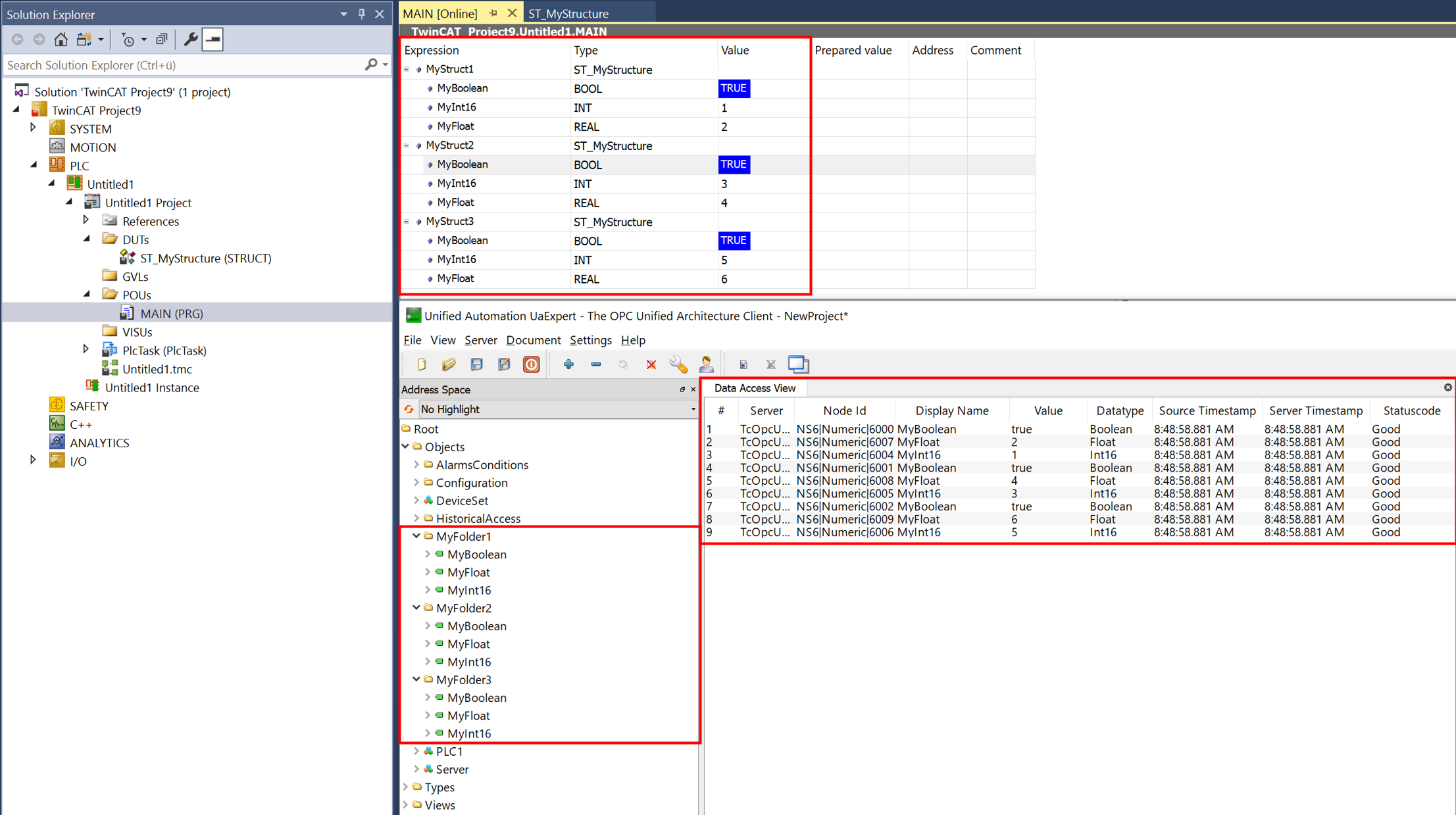 Simple nodeset with base types 14: