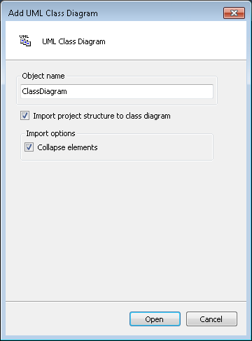 Creating a new class diagram 1: