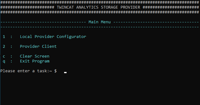 Console Configurator/Client 1:
