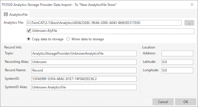 Importing/converting Analytics Files 4: