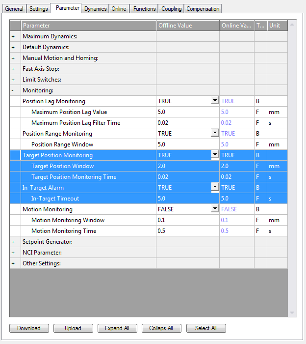 Target Position Monitoring 1: