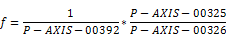 Axis parameters 1: