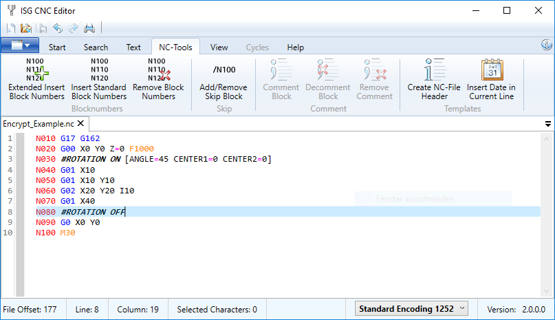 Encryption example 1: