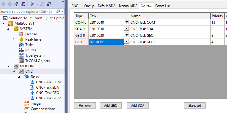 Configuration in TwinCAT 6: