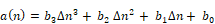Method 1: Characteristic curve a(n) in polynomial- or hyperbola form 3: