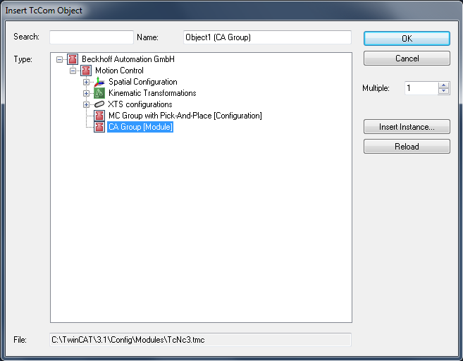 Configuring the CA-Group for Collision Avoidance 6: