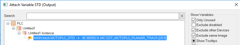 Example "Couple planar mover to track and moving it with DynamicsReductionMode" 5: