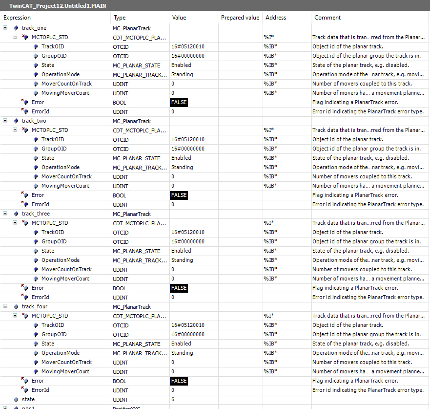Example "Connecting Planar tracks to a network" 10:
