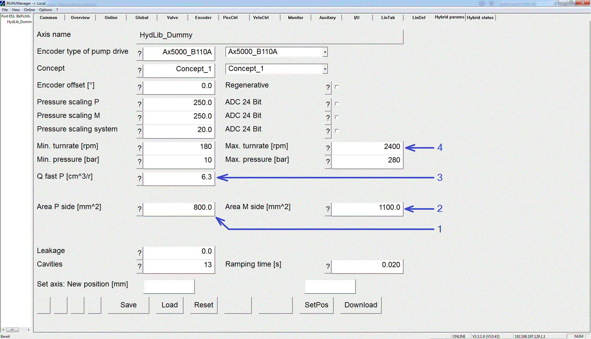 Electric/hydraulic hybrid axes 3: