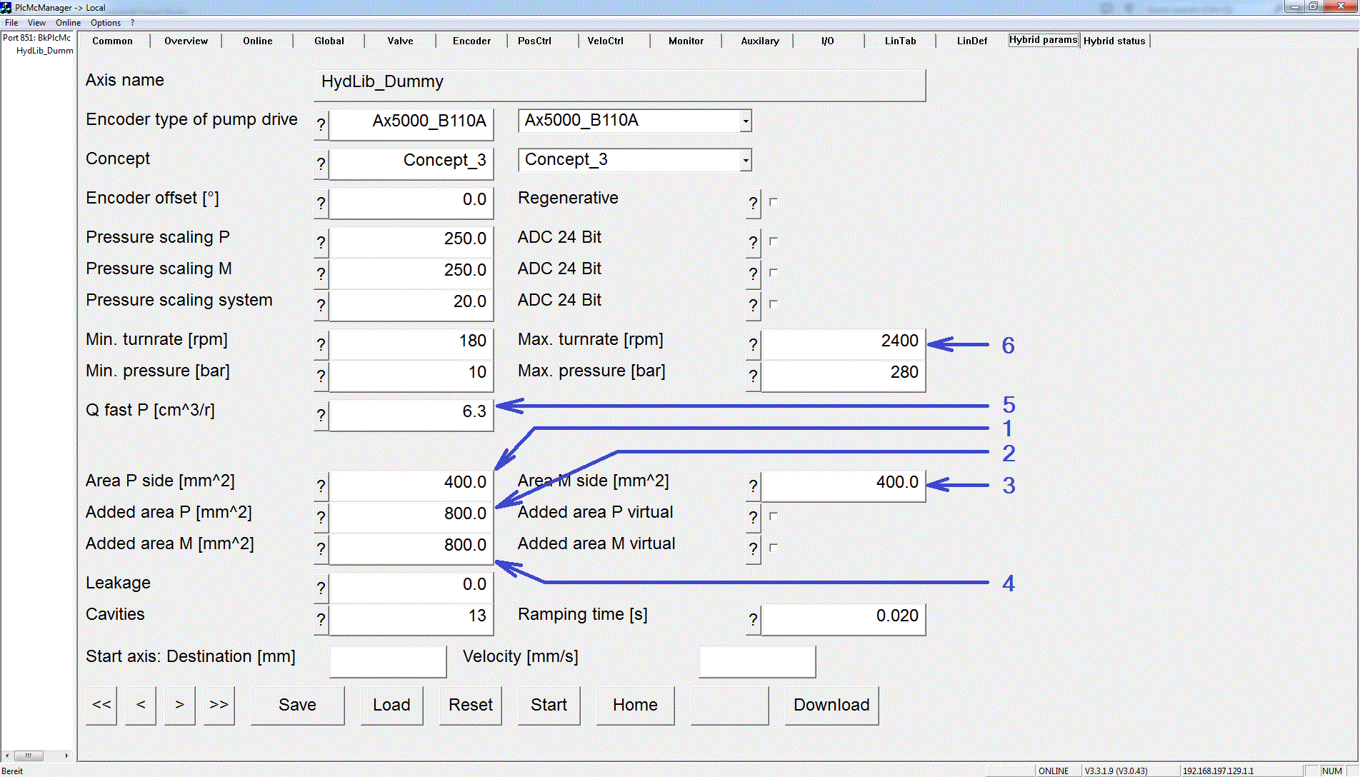 Electric/hydraulic hybrid axes 15:
