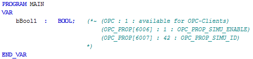 Configuration of OPC-Simulations 7: