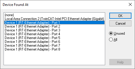 Integration via a CU2508 real-time Ethernet port multiplier (Real-Time Ethernet interface) 5: