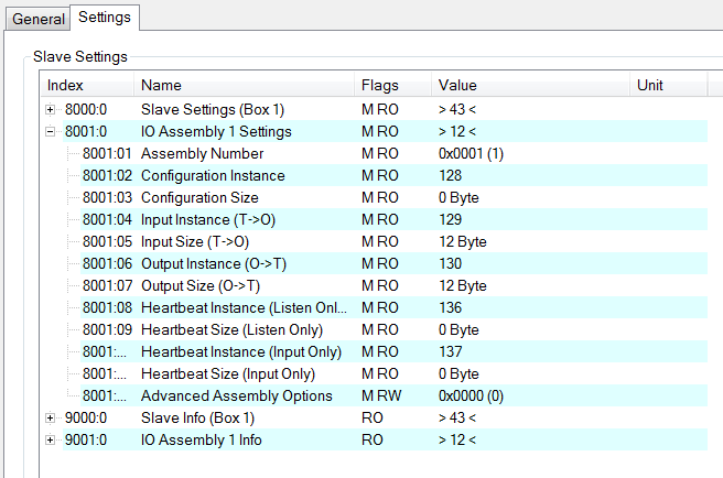 Creating the EtherNet/IP slave in other EtherNet/IP masters 1: