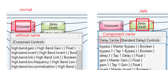 Easy way to find control name, component name and name of Snapshot Bank 1: