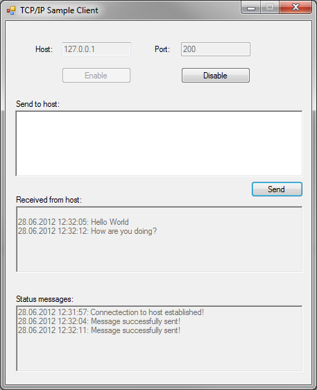 .NET client 1: