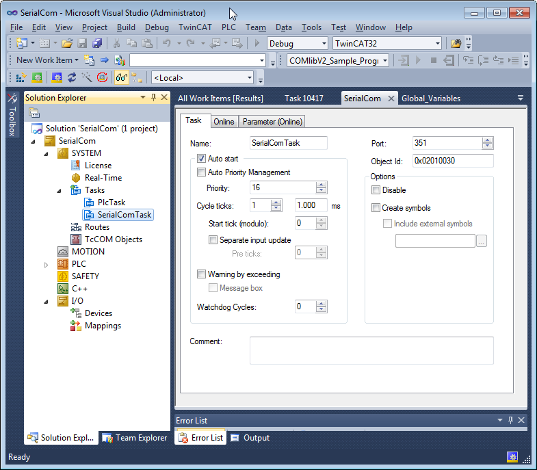 Task Configuration 1: