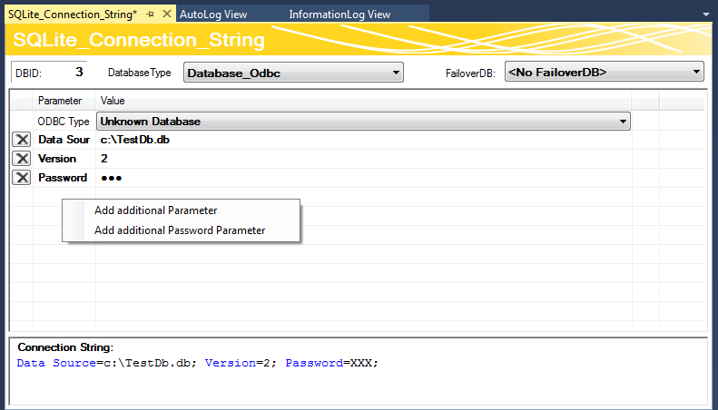 Free connection string 1: