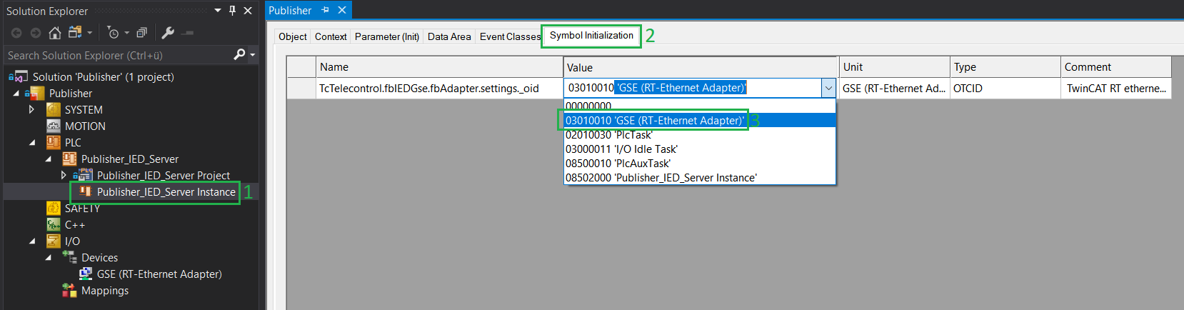 RT Ethernet adapter configuration 5: