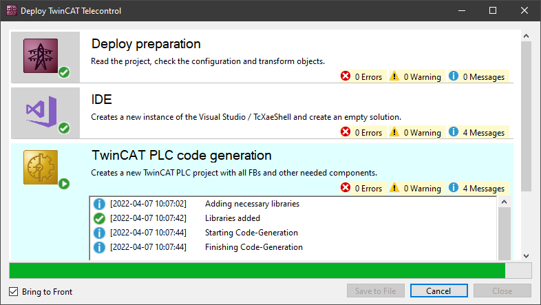 Automatic code generation 7: