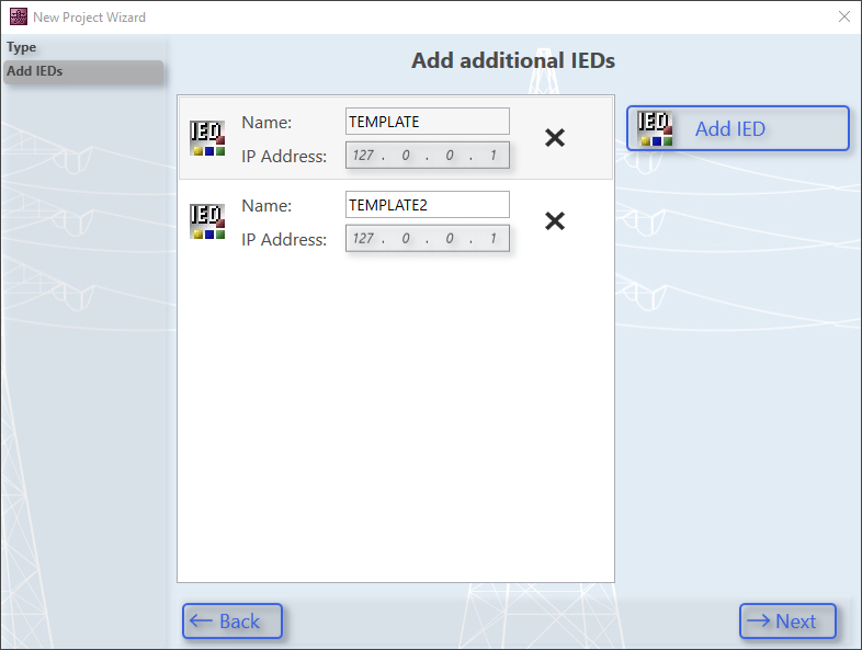 New Project Wizard 2: