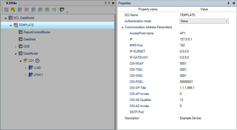 Device configuration 1: