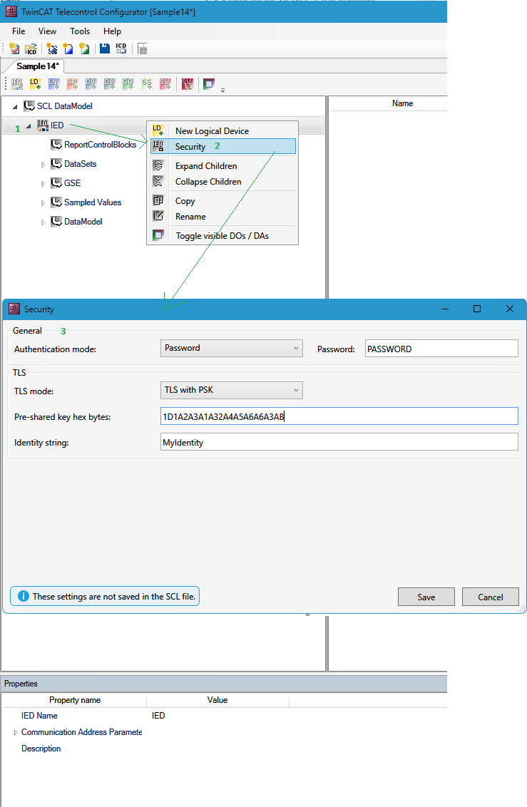 Authentication, negotiation of supported services and optional communication parameters 1: