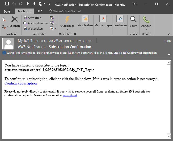 Sending SMS and E-Mail notifications 4: