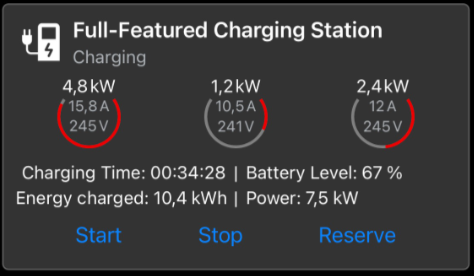 Charging station 1:
