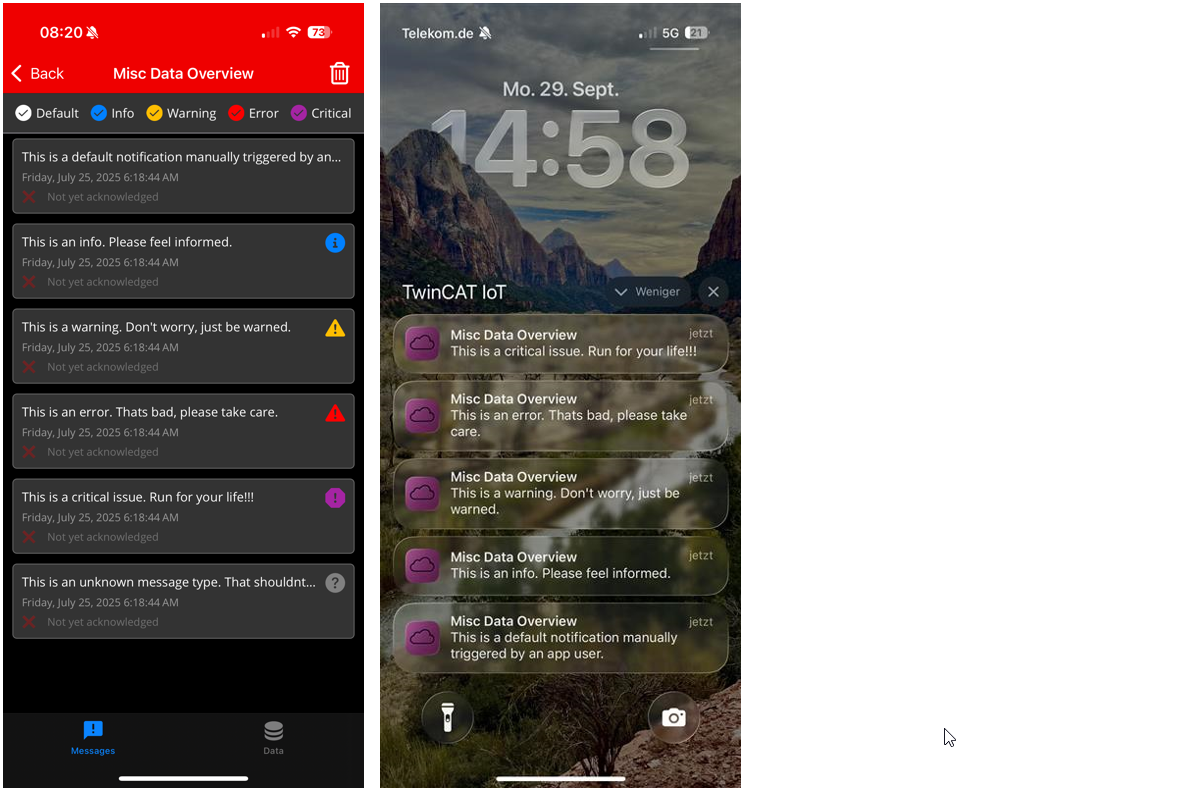 Push messages 1: