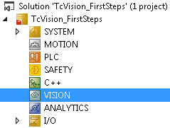 Displaying a Vision node and creating an application 2: