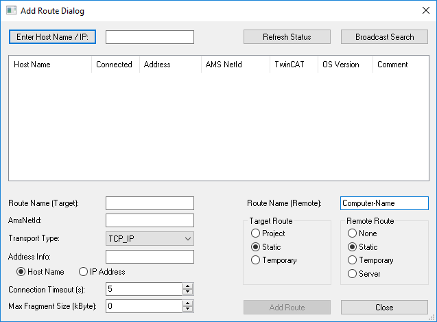 Choose Target System 3:
