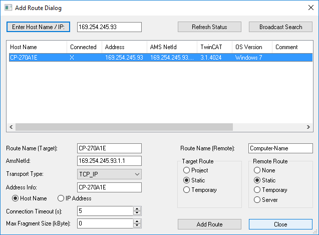 Choose Target System 4:
