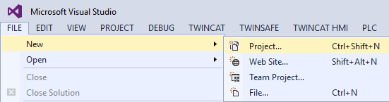 Creating a TwinCAT project 2: