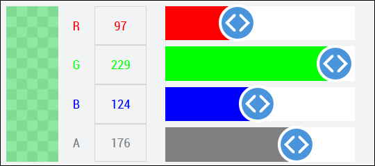 Standard RGB(a) colour format 3: