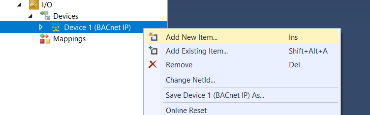 Create a BACnet Adapter and Server 3: