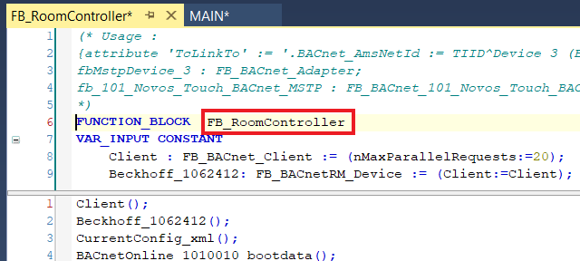 Using FB_Code to create device templates 2: