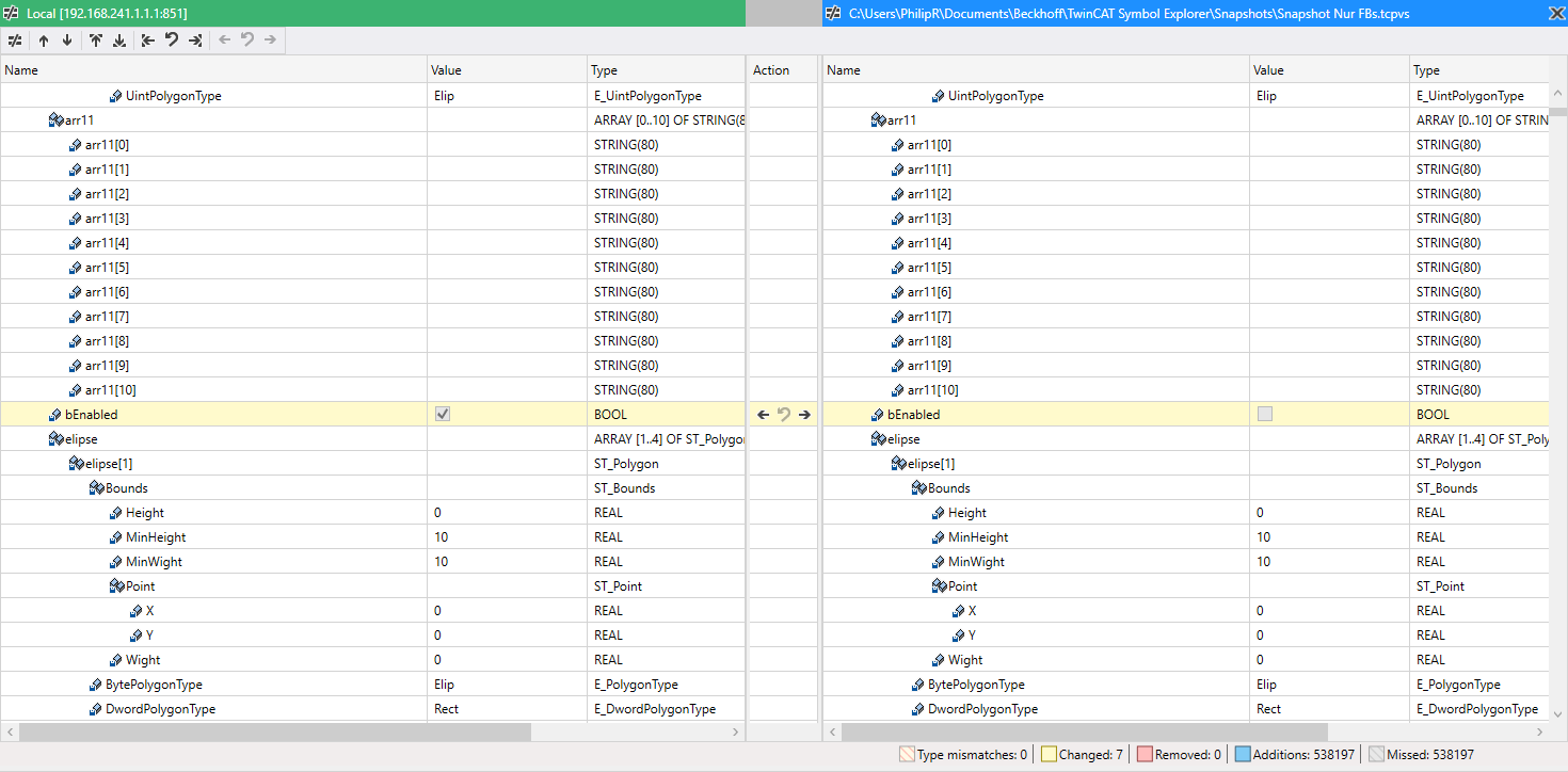 Comparison window 1: