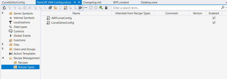 Using Recipe Management with the Curve Editor 3: