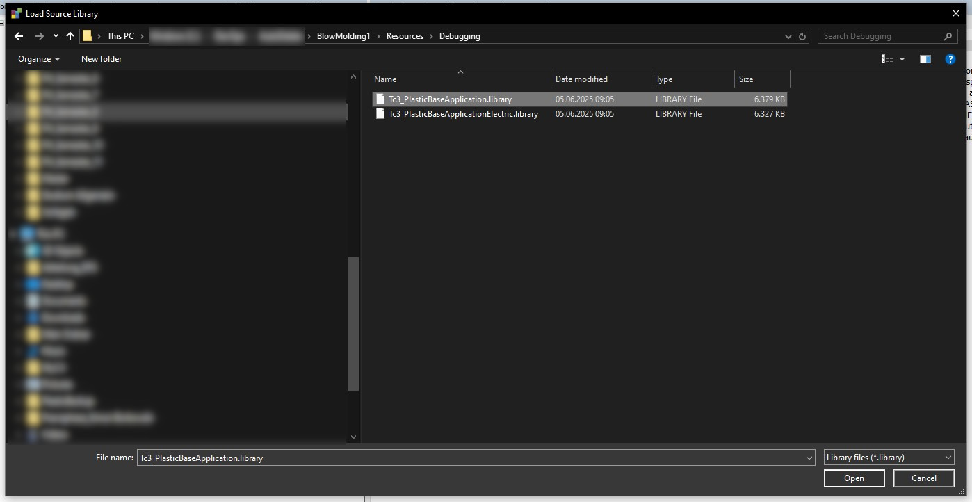 Setup of PLC debugging 6:
