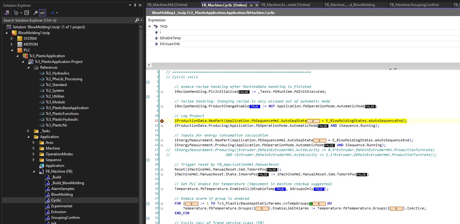 Setup of PLC debugging 8: