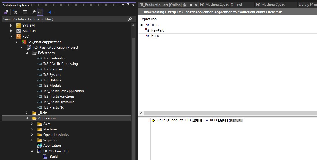 Setup of PLC debugging 9: