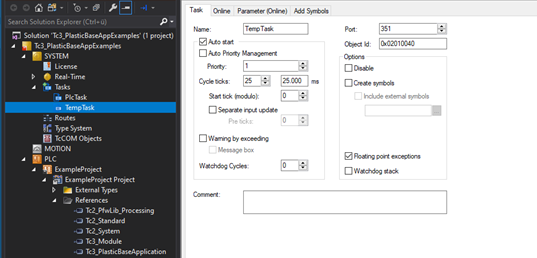 Instantiating and initiating temperature control 1: