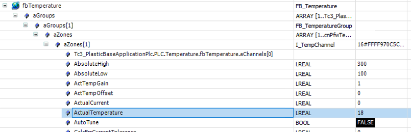 Commissioning of the temperature control 4: