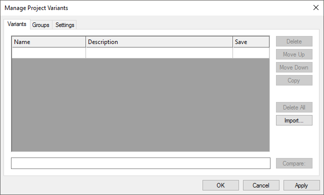 Importing configurations 1: