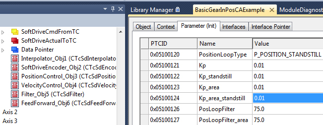 Setting Initial Position Control Values 1: